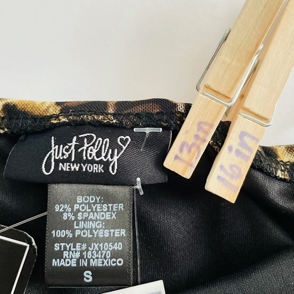 Leopard print clear strap tank top size small NEW - Picture 3 of 3